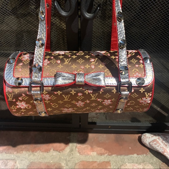 Louis Vuitton Handbags - VERY RARE! Mint condition Louis Vuitton Satin Cherry Blossom Peloa